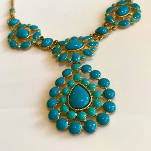 Turquoise and Gold Necklace